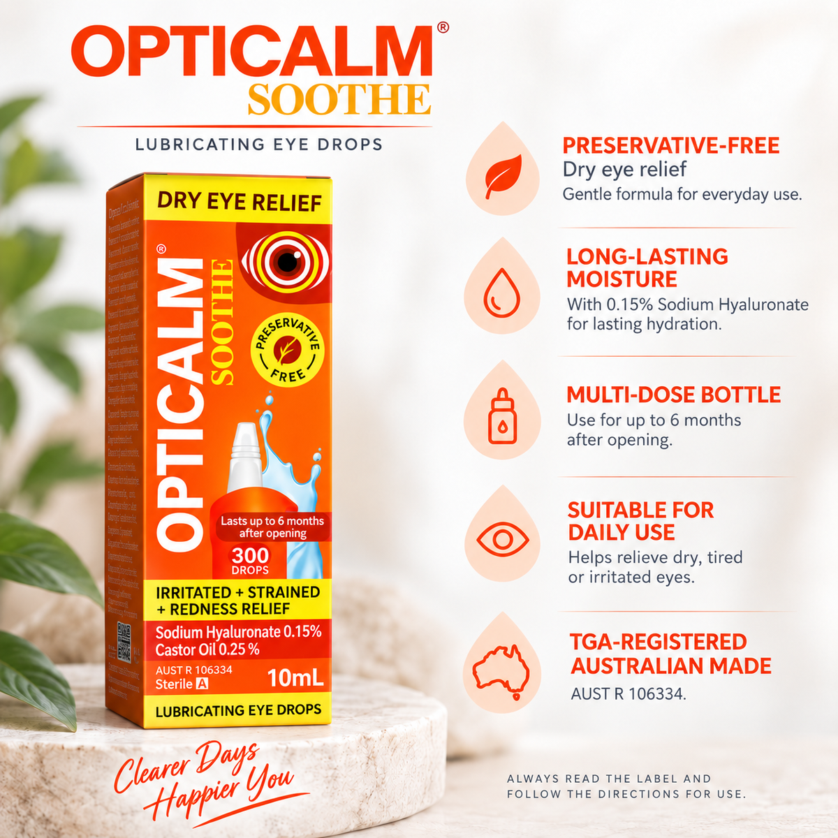 Opticalm Soothe Eye Drops 10ml