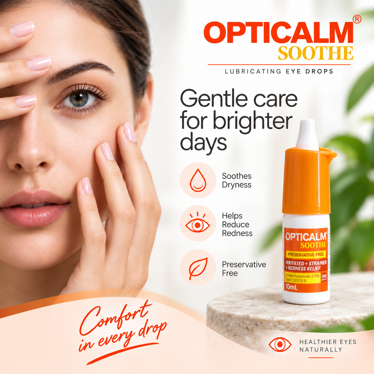 Opticalm Soothe Eye Drops 10ml